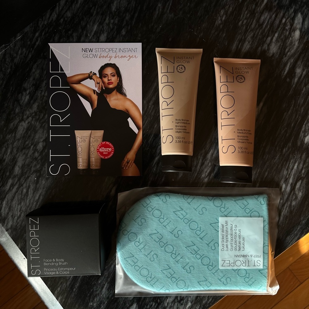 New St.Tropez instant glow body bronzer PR package